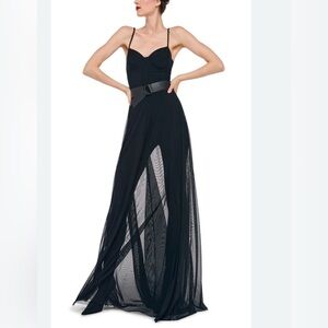 Underwire gown with catsuit